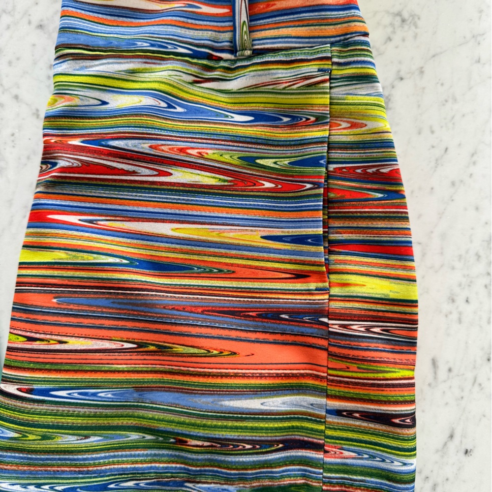 Multi colored gold skort